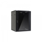 NETRACK 019-150-66-022 wall/hanging cabinet 19inch 15U/600 mm glass door black remov. side pan.