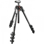 Manfrotto 190 Carbon Fibre 4-Section camera tripod 52.5 cm, 160 cm, 7 kg, Number of legs 3