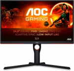AOC 25G3ZM 240Hz LED GAMING monitorius su VA ir AMD FreeSync Premium technologijomis | 24.5 colių | FULL HD (1920x1080, 16:9) | Reakcijos laikas: 0.5ms (MPRT) | Peržiūros kampas: 178&deg;/​178&deg; | Jungtys: HDMI, DisplayPort, Line-Out | Tilt, height-adjust ...