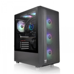 Thermaltake S200 TG ARGB &bdquo;Midi Tower&ldquo; Juoda