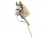 Horse on a stick Hobby Horse Light Grey