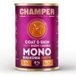 CHAMPER Coat and Skin Monoprotein Salmon - drėgnas ėdalas &scaron;unims - 400g