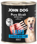 JOHN DOG Pure Black Special Edition Lamb - drėgnas ėdalas &scaron;unims - 800g