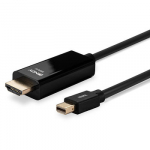 Adapterio Kabelis - LINDY Mini-DisplayPort į HDMI, 4K30Hz, 3840x2160@30Hz, 2 m, Juodas