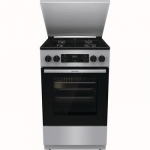 Gorenje, 70 L, plotis 50 cm, pilka - Dujinė viryklė su elektrine orkaite