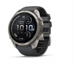 &bdquo;Garmin fenix 9 Pro&ldquo; i&scaron;manusis laikrodis, &bdquo;inReach&ldquo;, 51 mm, titano korpusas su grafito ir juodos spalvos silikonine apyranke
