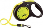 FLEXI New Neon M - automatinis pavadėlis - 5 m