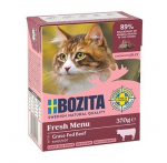 BOZITA Fresh Menu Beef Chunks in jelly - &scaron;lapias kačių maistas - 370g