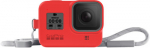 GOPRO SLEEVE + LANYARD (HERO8 BLACK) FIRECRACKER RED
