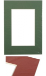 Passepartout 15x21, green