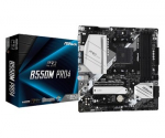 ASRock | B550M Pro4 | Processor family AMD | Processor socket AM4 | DDR4 DIMM | Memory slots 4 | Supported hard disk drive interfaces SATA3, M.2 | Number of SATA connectors 6 | Chipset AMD B550 | Micro ATX