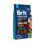 BRIT Premium by Nature Adult Sensitive Lamb and Rice - sausas maistas &scaron;unims - 8 kg