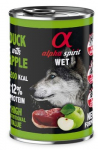 ALPHA SPIRIT WET Antiena su obuoliu - drėgnas maistas &scaron;unims - 400g