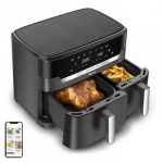 TEFAL | Air Fryer | EY942HE0 Easy Fry Dual XXL | Power 2700 W | Capacity 11 L | Dark Grey