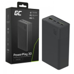 Powerbank 30 000mAh, 22.5W, 4 ports, black
