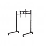Next Level Racing Floor stand | Round Tube Freestanding Single Monitor Stand | Up to 65 " | Height adjustment, Tilt | Maximum weight (capacity) 50 kg | Black