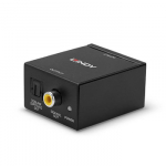 Garso Adapteris - LINDY Phono į TosLink ir Bendraa&scaron;is ADC Adapteris 24-bit/48KHz, Juodas