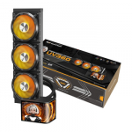 CPU Au&scaron;intuvas - DarkFlash UV360 AIO Vandens Au&scaron;inimo Sistema 360mm, 320W TDP, OLED Ekranas, Juoda