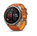 fenix 9 Pro &ndash; inReach, 51mm, Titanium with Autumn Orange/Spark Orange Silicone Band