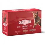 CARNILOVE Cat Pouch Jelly Box - drėgnas pa&scaron;aras katėms - 12x85g