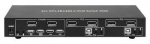 TECHLY 101928 2-port DisplayPort/USB dual-monitor KVM switch 2x1 with audio