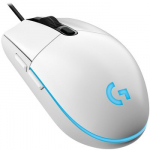 LOGITECH Gaming Mouse G203 LIGHTSYNC Mouse optical 6 buttons wired USB white