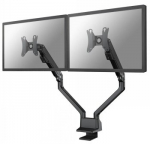 Neomounts by Newstar FPMA-D750DBLACK2 - Mounting kit (desk mount) - for 2 LCD displays (full-motion) - black - screen size: 10"-32" - clamp mountable, grommet