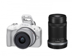 Canon EOS R50 + RF-S 18-45mm IS STM (White) + RF-S 55-210mm IS STM