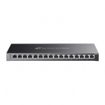 TP-LINK | etStream 16-Port Gigabit Smart Switch with 8-Port PoE+ | TL-SG2016P | Web managed | Desktop | 1 Gbps (RJ-45) ports quantity | SFP ports quantity | Combo ports quantity | PoE ports quantity | PoE+ ports quantity | Power supply type External  ...