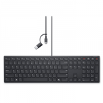 DELL KB525C juoda laidinė QWERTY klaviatūra su anglų-rusų ra&scaron;menimis | USB-C
