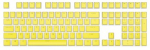 Royal Kludge Pudding PBT Keycaps - (104 vnt., Yellow, PBT, ANSI, UK layout)