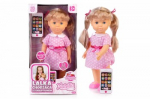 Natalia doll walking with a smartphone 41cm