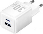 Vention 30W - įkroviklis su GaN technologija, 1x USB-A, 1x USB-C (baltas)