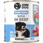 JOHN DOG Good Form Junior Rich in beef - drėgnas ėdalas &scaron;unims - 800g