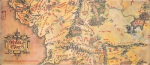 The Lord of the Rings - Pelės kilimėlis - Middle-Earth Map | 80 x 35 cm