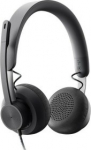 LOGITECH Zone Wired Headset on-ear wired USB-C graphite