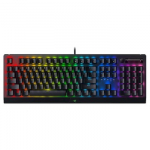 Razer BlackWidow V4 X Wired Mechanical Gaming US Keyboard with Green Switches (Clicky) - Black
