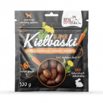 SYTA MICHA Great sausages with rabbit, carrot and dandelion - skanėstas &scaron;uniui - 100g