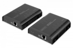 DIGITUS HDMI IP KVM Extender Set 4K/60Hz 120/200 m One-to-Many CAT Black
