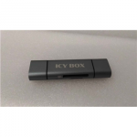 SALE OUT. Icy box IB-CR200-C SD/MicroSD (TF) USB 2.0 card reader with Type-C and -A to micro USB (OTG) interface, anthracite | Raidsonic External card reader with multi-USB connector | USED, REFURBISHED | External | Micro SDHC, Micro SDXC, microSD 3. ...