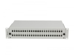 Fiber Optic Patch Panel 48XSC Simplex / 48XLC Duplex 19 inches 2U Grey + accessories