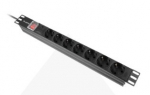 LANBERG PDU-07F-0200-BK PDU 1U 16A 7 sockets schuco 2m Black