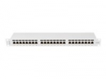 LANBERG patch panel 24 port 1U cat.6A FTP grey