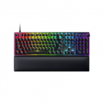 Razer Huntsman V2 juodos spalvos laidinė optinė (Clicky Purple Switch) žaidimų klaviatūra su Nordic raidžių i&scaron;sidėstymu ir RGB LED ap&scaron;vieitmu