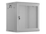 LANBERG Wall mount cabinet 19inch 12U 600x450 mesh doora grey flat pack