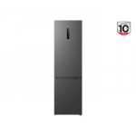 TCL Refrigerator | RC382BXC0EU | Energy efficiency class C | Free standing | Combi | Height 203 cm | No Frost system | Fridge net capacity 265 L | Freezer net capacity 117 L | Display | 35 dB | Inox