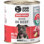 JOHN DOG Good Form Rich in beef - drėgnas ėdalas &scaron;unims - 800g