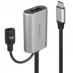 USB Prailginimo Laidas - LINDY USB 3.2 Prailginimo Laidas su USB Type C, 5Gbps, 5 m, Juodas