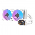 CPU Au&scaron;intuvas - Darkflash DH240D v2 240mm AIO Vandens Au&scaron;inimo Sistema Su ARGB Ventiliatoriais, Balta
