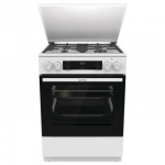 Gorenje, 71 L, plotis 60 cm, balta - Dujinė viryklė su elektrine orkaite
